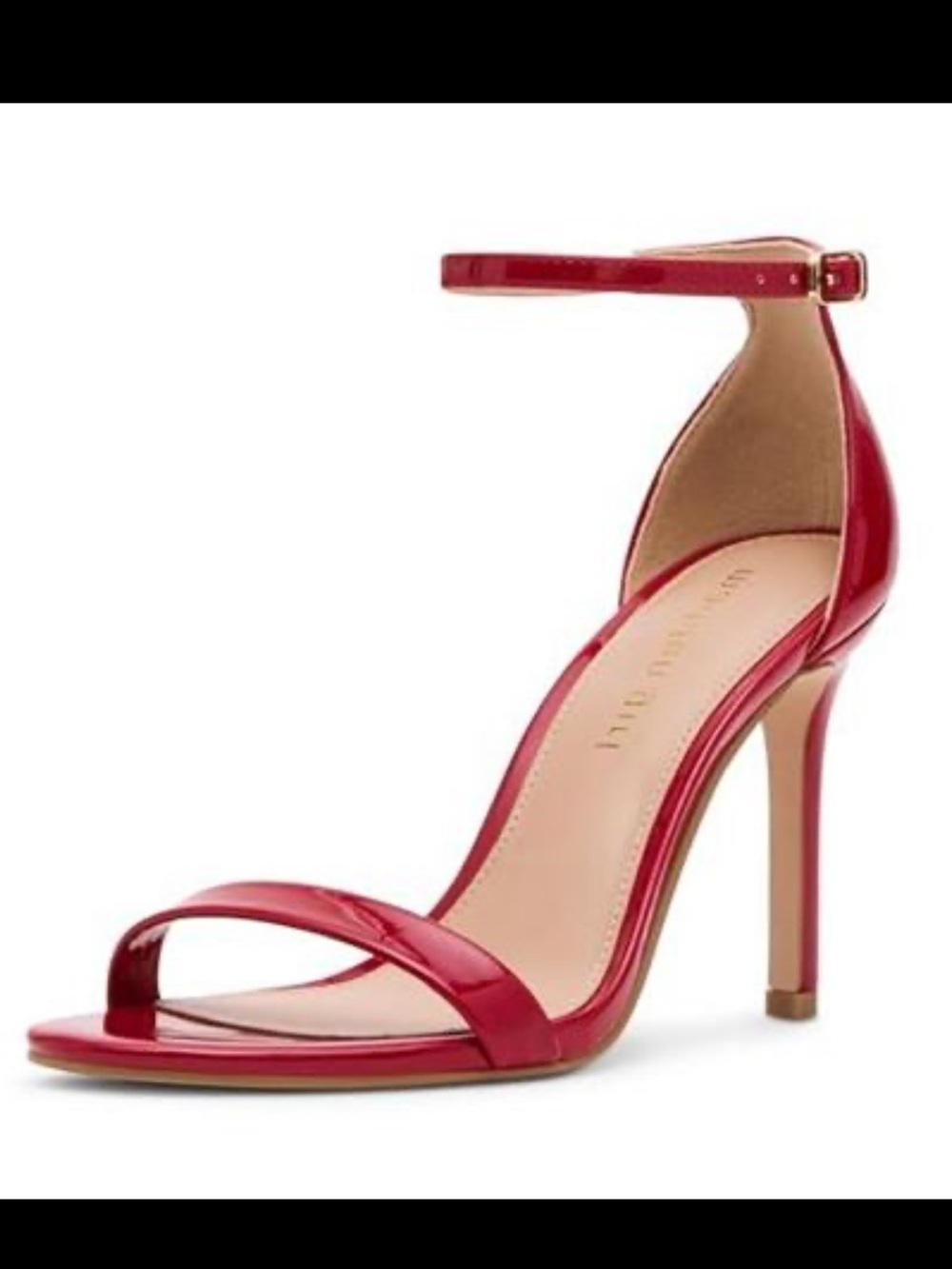 Madden Girl Women's Brazen Heeled Sandal, Red Patent, 8.5